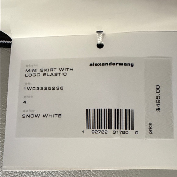 Alexander Wang Black and White Mini Skirt - Picture 6 of 9